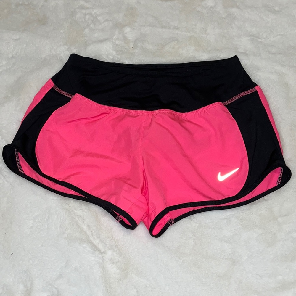 Nike dri-fit shorts size XS pink and black